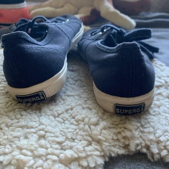 SUPERGA Classic Casual Sneakers Navy - Picture 3 of 4